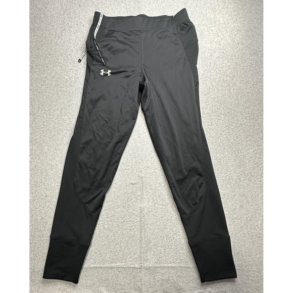 Under Armour ColdGear Pants Mens Large Fitted Athletic Running Tights 1317476 - Picture 1 of 14